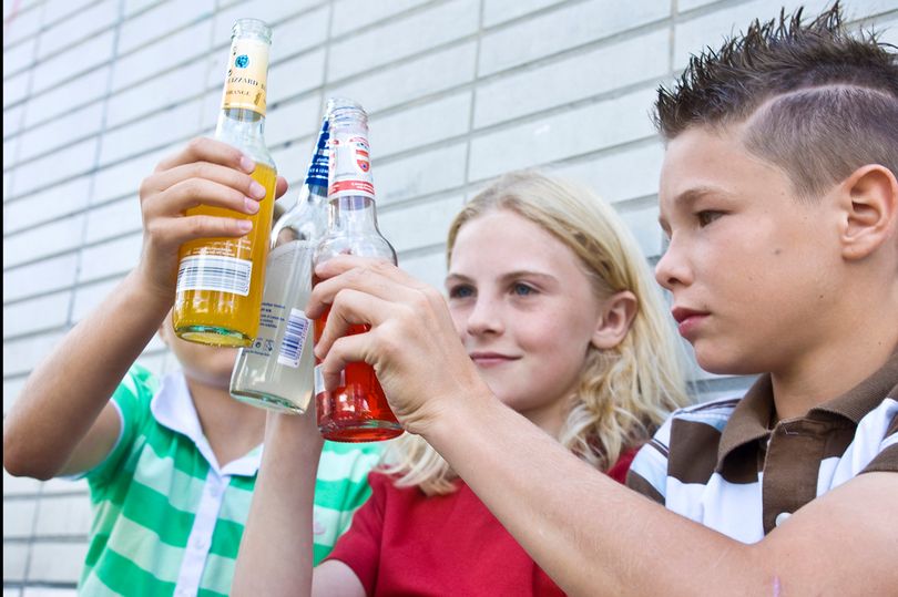 children drinking alcohol
