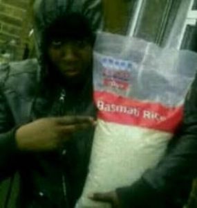 man who stole tesco basmati rice in riots